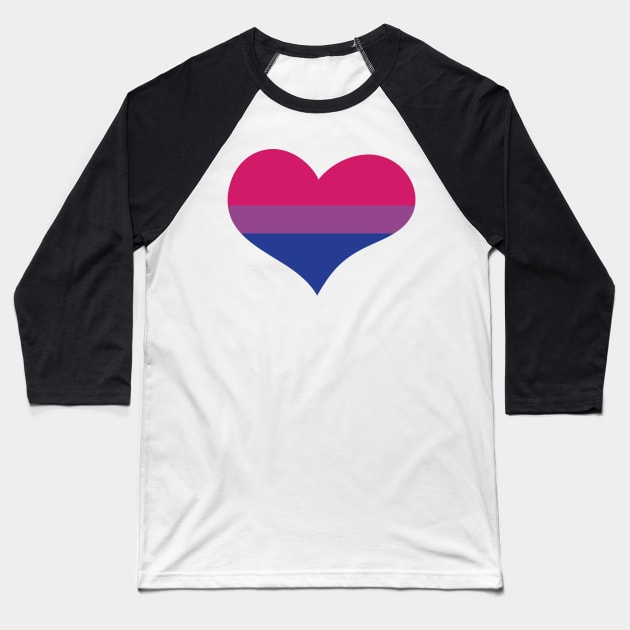 Bi Love Pride Baseball T-Shirt by Xinoni